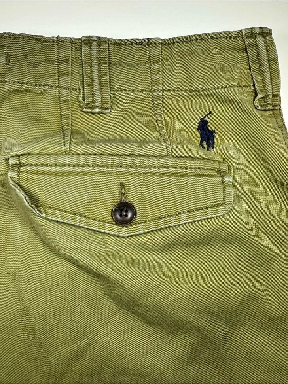 Polo Ralph Lauren Olive Drab Cargo Shorts Men 35 Relaxed Fit Military Utility